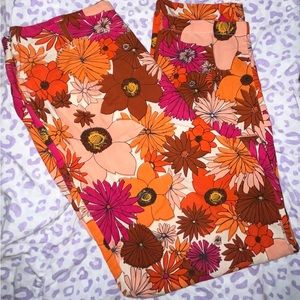 Anthropologie Floral Print Pants